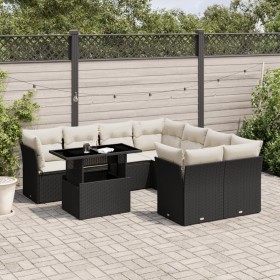 8-piece garden sofa set with black synthetic rattan cushions by vidaXL, Garden sets - Ref: Foro24-3266426, Price: 633,98 €, D...