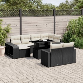 Garden sofa set 11 pieces and black synthetic rattan cushions by vidaXL, Garden sets - Ref: Foro24-3274579, Price: 694,02 €, ...