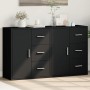 Sideboard aus Holzwerkstoff 2 Stück schwarz 60x31x70 cm von vidaXL, Sideboards - Ref: Foro24-3276554, Preis: 155,13 €, Rabatt: %