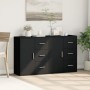 Engineered wood sideboard 2 units black 60x31x70 cm by vidaXL, Sideboards - Ref: Foro24-3276554, Price: 155,35 €, Discount: %