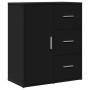 Aparador de madera de ingeniería 2 uds negro 60x31x70 cm de vidaXL, Aparadores - Ref: Foro24-3276554, Precio: 155,13 €, Descu...