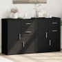 Engineered wood sideboard 2 units black 60x31x70 cm by vidaXL, Sideboards - Ref: Foro24-3276561, Price: 153,62 €, Discount: %