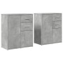 Aparador de madera ingeniería 2 uds gris hormigón 60x31x70 cm de vidaXL, Aparadores - Ref: Foro24-3276563, Precio: 143,49 €, ...