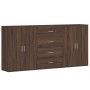 Aparadores 3 uds madera de ingeniería marrón roble 60x31x84 cm de vidaXL, Aparadores - Ref: Foro24-3276580, Precio: 229,92 €,...