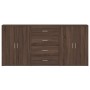 Display cabinets 3 units engineered wood brown oak 60x31x84 cm by vidaXL, Sideboards - Ref: Foro24-3276580, Price: 229,92 €, ...