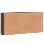 Aparadores 3 uds madera de ingeniería marrón roble 60x31x84 cm de vidaXL, Aparadores - Ref: Foro24-3276580, Precio: 229,92 €,...