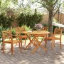 Garden chairs 4 pcs solid acacia wood 59x55x85 cm by vidaXL, Garden chairs - Ref: Foro24-3216303, Price: 252,74 €, Discount: %