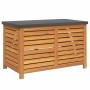 Caja de almacenaje de jardín madera maciza acacia 60x50x55 cm de vidaXL, Cajas de almacenaje para exteriores - Ref: Foro24-36...