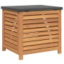 Caja de almacenaje de jardín madera maciza acacia 60x50x55 cm de vidaXL, Cajas de almacenaje para exteriores - Ref: Foro24-36...