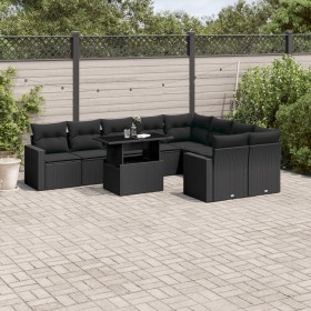 Set Gartensofas 10 Stück Kissen synthetisches Rattan schwarz von vidaXL, Gartensets - Ref: Foro24-3267495, Preis: 666,48 €, R...