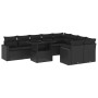 Set Gartensofas 10 Stück Kissen synthetisches Rattan schwarz von vidaXL, Gartensets - Ref: Foro24-3267495, Preis: 639,79 €, R...