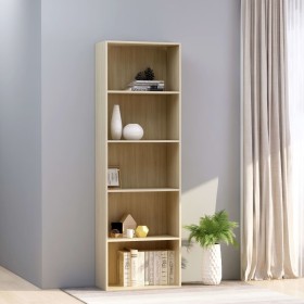 5-stöckiges Regal aus Eichensperrholz, 60 x 30 x 189 cm von vidaXL, Bücherregale und Regale - Ref: Foro24-800993, Preis: 94,3...