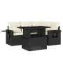 5-piece garden furniture set with black synthetic rattan cushions by vidaXL, Garden sets - Ref: Foro24-3267876, Price: 419,52...