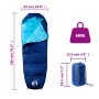 Mumien-Typ Camping Schlafsack für Erwachsene 3 Jahreszeiten von vidaXL, Schlafsack - Ref: Foro24-94479, Preis: 28,08 €, Rabat...