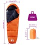 Mumien-Typ Camping Schlafsack für Erwachsene 3 Jahreszeiten von vidaXL, Schlafsack - Ref: Foro24-94500, Preis: 31,13 €, Rabat...