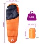 Mumien-Typ Camping Schlafsack für Erwachsene 3 Jahreszeiten von vidaXL, Schlafsack - Ref: Foro24-94516, Preis: 30,84 €, Rabat...