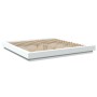 Estructura cama y luces LED madera ingeniería blanca 200x200 cm de vidaXL, Camas y somieres - Ref: Foro24-3281070, Precio: 22...