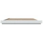 Estructura cama y luces LED madera ingeniería blanca 200x200 cm de vidaXL, Camas y somieres - Ref: Foro24-3281070, Precio: 22...