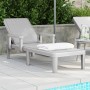 Adjustable sun lounger in 4 heights made of polypropylene 155.5x57x28 cm by vidaXL, Loungers - Ref: Foro24-4008103, Price: 10...