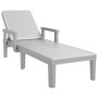 Adjustable sun lounger in 4 heights made of polypropylene 155.5x57x28 cm by vidaXL, Loungers - Ref: Foro24-4008103, Price: 10...