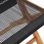 Folding garden chairs 2 pcs solid teak wood and rope by vidaXL, Garden chairs - Ref: Foro24-49362, Price: 144,99 €, Discount: %