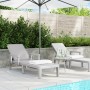 Adjustable sun lounger in 4 heights made of polypropylene 155.5x57x28 cm by vidaXL, Loungers - Ref: Foro24-4008103, Price: 10...