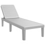 Adjustable sun lounger in 4 heights made of polypropylene 155.5x57x28 cm by vidaXL, Loungers - Ref: Foro24-4008101, Price: 94...