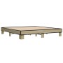 Estructura cama madera ingeniería metal roble Sonoma 180x200 cm de vidaXL, Camas y somieres - Ref: Foro24-3280223, Precio: 13...