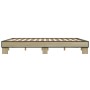 Estructura cama madera ingeniería metal roble Sonoma 180x200 cm de vidaXL, Camas y somieres - Ref: Foro24-3280223, Precio: 13...