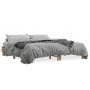 Estructura cama madera ingeniería metal roble Sonoma 160x200 cm de vidaXL, Camas y somieres - Ref: Foro24-3280228, Precio: 13...