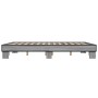 Estructura cama madera ingeniería metal gris Sonoma 150x200 cm de vidaXL, Camas y somieres - Ref: Foro24-3280235, Precio: 134...