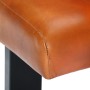 Black and brown genuine goat leather bench 160 cm by vidaXL, Dining and kitchen benches - Ref: Foro24-288081, Price: 172,99 €...