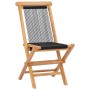 Folding garden chairs 2 pcs solid teak wood and rope by vidaXL, Garden chairs - Ref: Foro24-49363, Price: 166,47 €, Discount: %