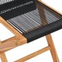 Folding garden chairs 2 pcs solid teak wood and rope by vidaXL, Garden chairs - Ref: Foro24-49363, Price: 166,47 €, Discount: %