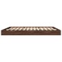 Oak brown engineered wood bed frame 200x200 cm by vidaXL, Beds and slatted bases - Ref: Foro24-841999, Price: 91,80 €, Discou...