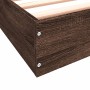 Estructura de cama madera de ingeniería marrón roble 200x200 cm de vidaXL, Camas y somieres - Ref: Foro24-841999, Precio: 91,...