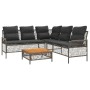 Set Gartensofas mit Kissen 2 Stück synthetisches Rattangrau von vidaXL, Gartensets - Ref: Foro24-368734, Preis: 380,99 €, Rab...