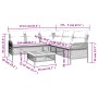 Set Gartensofas mit Kissen 2 Stück synthetisches Rattangrau von vidaXL, Gartensets - Ref: Foro24-368734, Preis: 380,99 €, Rab...