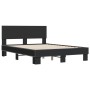 Estructura de cama madera de ingeniería y metal negro 120x190cm de vidaXL, Camas y somieres - Ref: Foro24-3280202, Precio: 15...