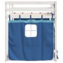 Bunk bed with curtains solid blue pine wood 90x200 cm by vidaXL, Beds and slatted bases - Ref: Foro24-3283932, Price: 193,50 ...