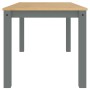 Panama solid pine wood dining table in gray, 160x80x75 cm. by vidaXL, Kitchen and dining tables - Ref: Foro24-4005706, Price:...