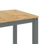 Panama solid pine wood dining table in gray, 160x80x75 cm. by vidaXL, Kitchen and dining tables - Ref: Foro24-4005706, Price:...