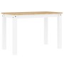 Panama solid white pine dining table 117x60x75 cm by vidaXL, Kitchen and dining tables - Ref: Foro24-4005704, Price: 142,19 €...