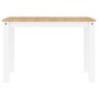 Panama solid white pine dining table 117x60x75 cm by vidaXL, Kitchen and dining tables - Ref: Foro24-4005704, Price: 142,19 €...