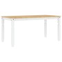 Corona solid white pine wood dining table 160x80x75 cm by vidaXL, Kitchen and dining tables - Ref: Foro24-4005719, Price: 207...