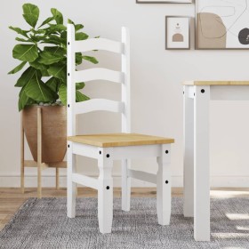 Corona dining chairs 2 units white pine wood 42x47x107 cm by vidaXL, dining chairs - Ref: Foro24-4005725, Price: 148,99 €, Di...