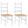 Corona dining chairs 2 units white pine wood 42x47x107 cm by vidaXL, dining chairs - Ref: Foro24-4005725, Price: 148,70 €, Di...