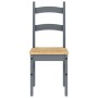 Dining chairs 2 units solid pine wood gray 40x46x99 cm by vidaXL, dining chairs - Ref: Foro24-4005727, Price: 122,60 €, Disco...