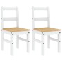 Dining chairs Panama 2 units white pine wood 40x46x90 cm by vidaXL, dining chairs - Ref: Foro24-4005731, Price: 110,99 €, Dis...