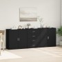 3 black plywood sideboards by vidaXL, Sideboards - Ref: Foro24-3276610, Price: 296,20 €, Discount: %